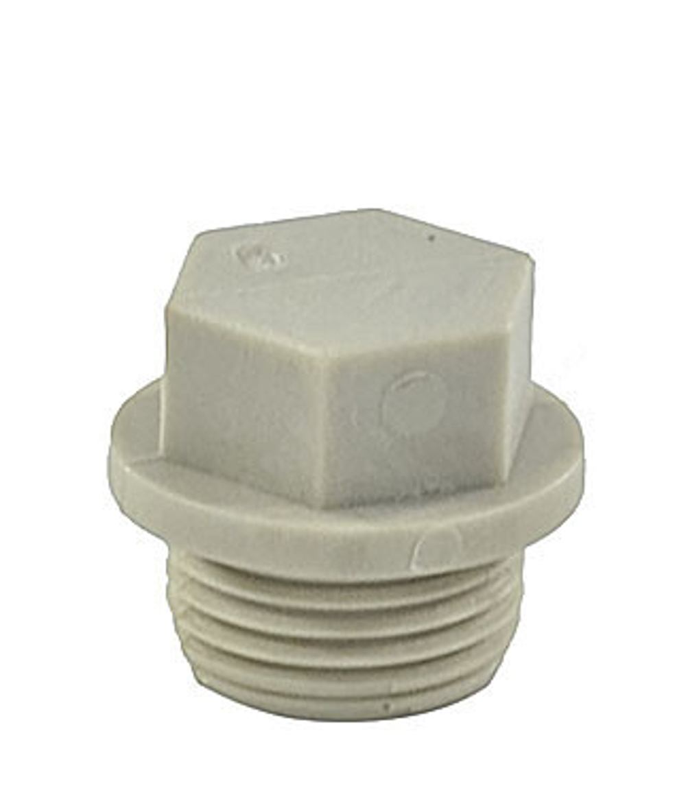 Заглушка (пробка) PP-R серая Дн 20х1/2" НР VALFEX 10163020Г
