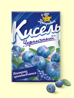 Кисель быстрого приготовления Приправыч Черника, 110 гр. 1 шт.