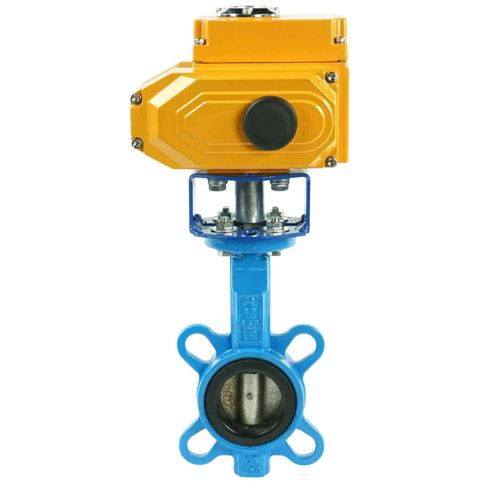 Water Butterfly Valve Elephant bv16-110/220-4-20, body material - cast iron GGG50, disk material - cast iron GGG40, seal - EPDM, electric actuator operated