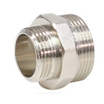 Ниппель латунь никель переходной Ду 40х15 (1 1/2"х1/2") НР VALFEX VF.580.N.112.012