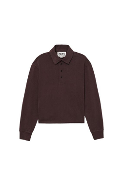 ZARA X BENITO ANTONIO ХЛОПКОВАЯ ФУТБОЛКА С ДЛИННЫМИ РУКАВАМИ, КОРИЧНЕВЫЙ