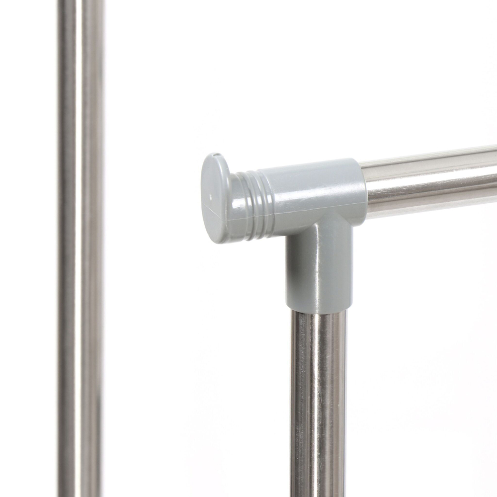 Вешалка напольная 80х43х160 см, Aqwin, мет-л, с колесами, VSY20, сер