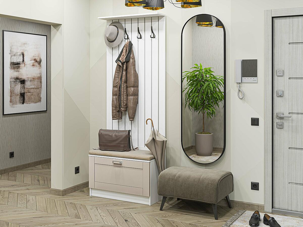 Прихожая Стиль-01 Cream Silk Белый