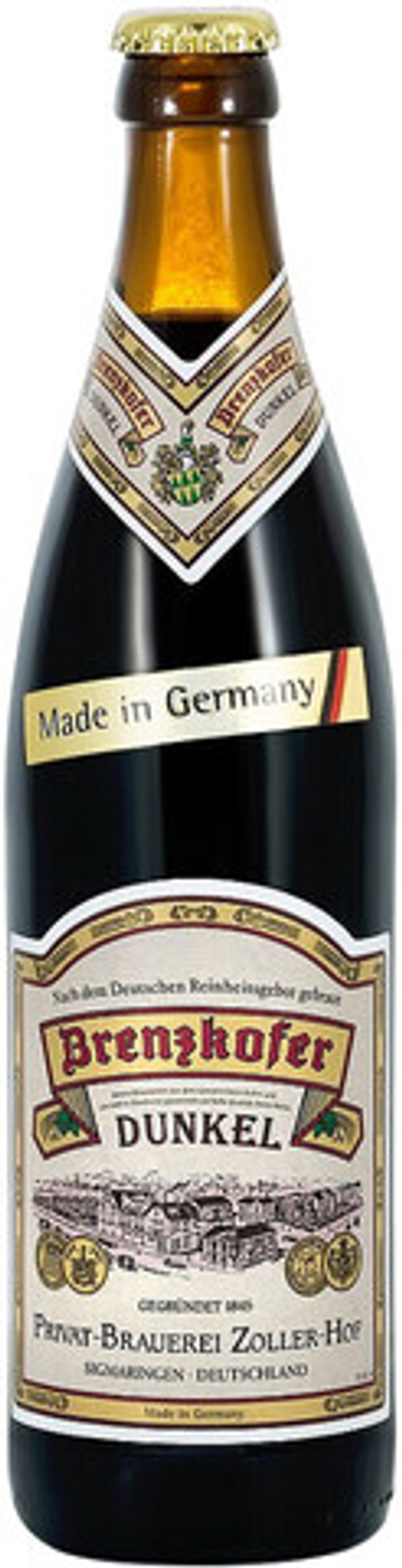 Пиво Цоллер-Хоф Бренцкофер Дункель / Zoller-Hof Brenzkofer Dunkel 0.5 - стекло