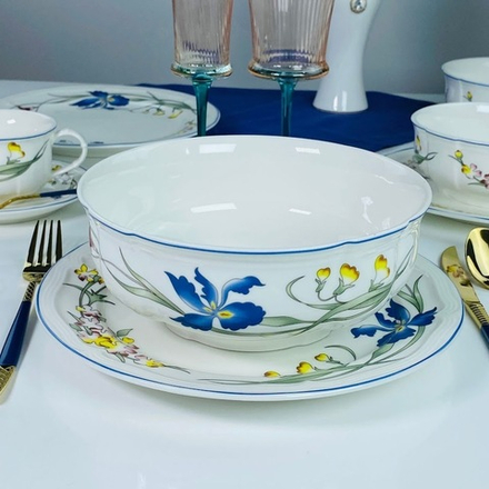 Lenardi 305-347 Салатник 21,5х8,5см ФРЭНСИС в под.уп.(х12)Фарфор