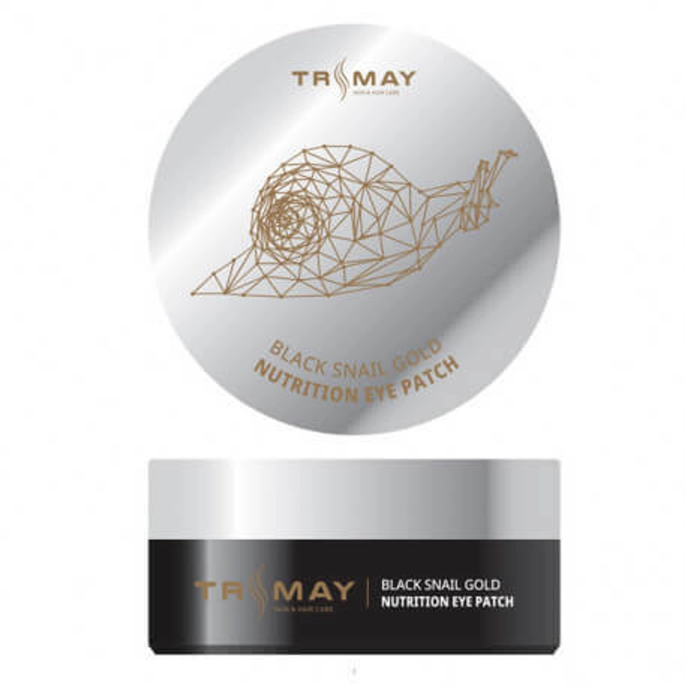 Гидрогелевые патчи для век Trimay Black snail gold nutrition eye patch 90 шт