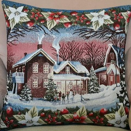 Гобеленовая наволочка "D. ВОЛШЕБНЫЙ ВЕЧЕР", Россия.