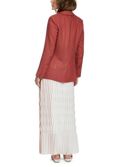 Marc Cain Блейзер из льна с бахромой