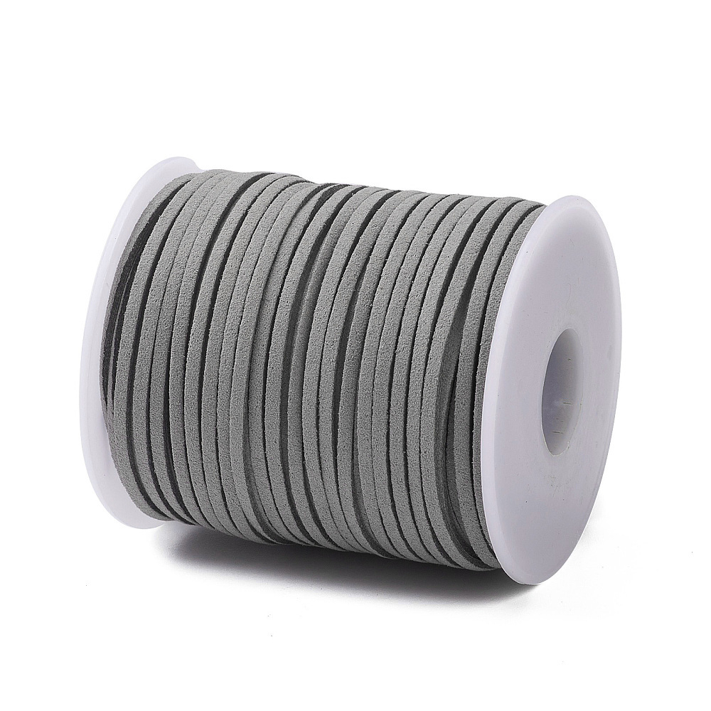 Шнур из искусственной замши 2,5мм, серый (1 м)