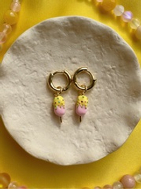 Серьги Клубничное мороженое