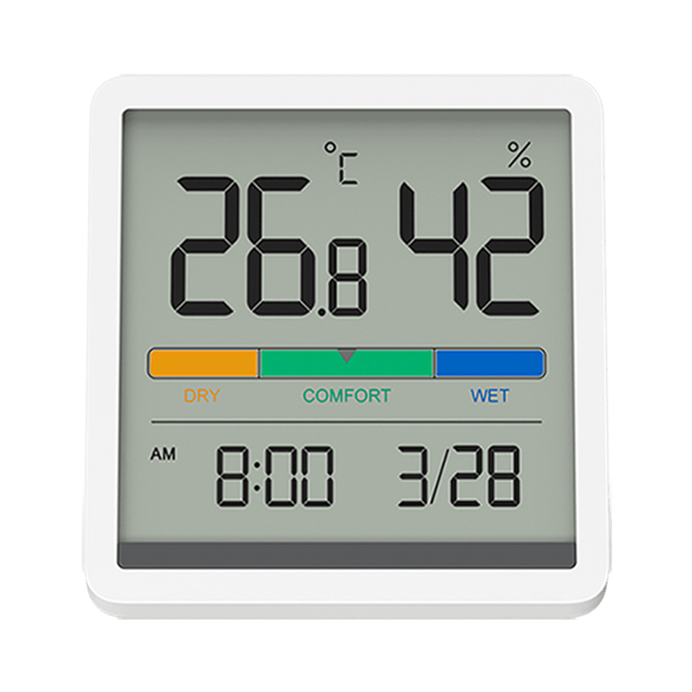 Датчик температуры и влажности с часами Xiaomi Miiiw Comfort Temperature And Humidity Clock S210