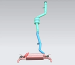 Выхлопная система с заслонками для BMW 7 Series 740Li 2019-2023 3.0T БМВ