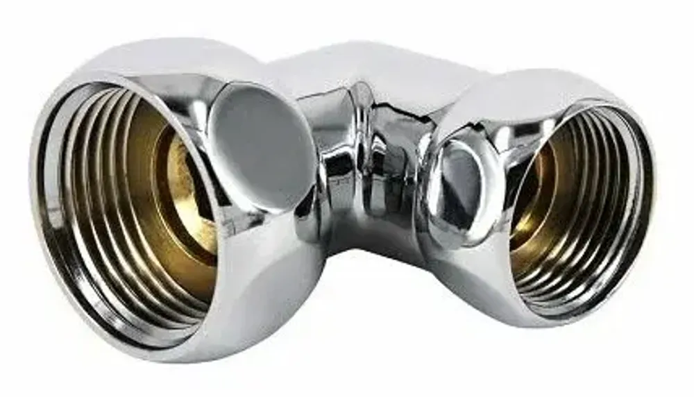 Угловое соединение для п/с хром 1"*3/4" г/г TIM