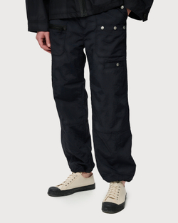 UNDERCOVER БРЮКИ ЧЕРНЫЕ С НАКЛАДНЫМИ КАРМАНАМИ