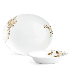 Wedgwood Набор овальная чаша + блюдо Vera Wang Jardin