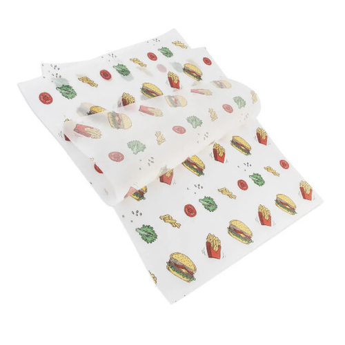 Обёрточная бумага Гамбургер парафин., 305*305мм,500шт/упак,6упак/кор