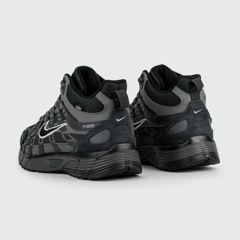 Кроссовки Nike P6000 Black Grey with Fur