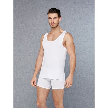 Мужская майка Plus-size белая Doreanse 2011P