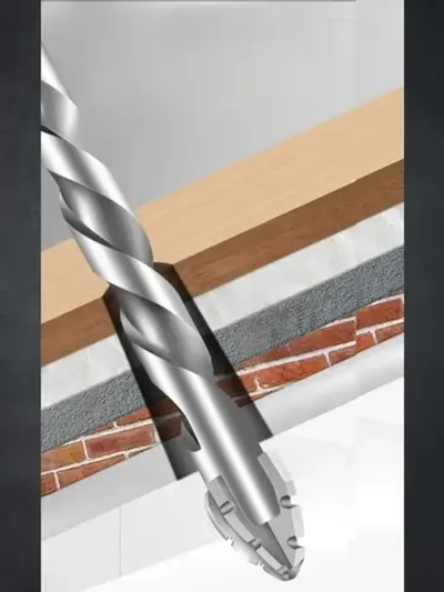 Сверло высокой твердости универсальное 6мм 4-х лопастное мрамор бетон металл стекло дерево