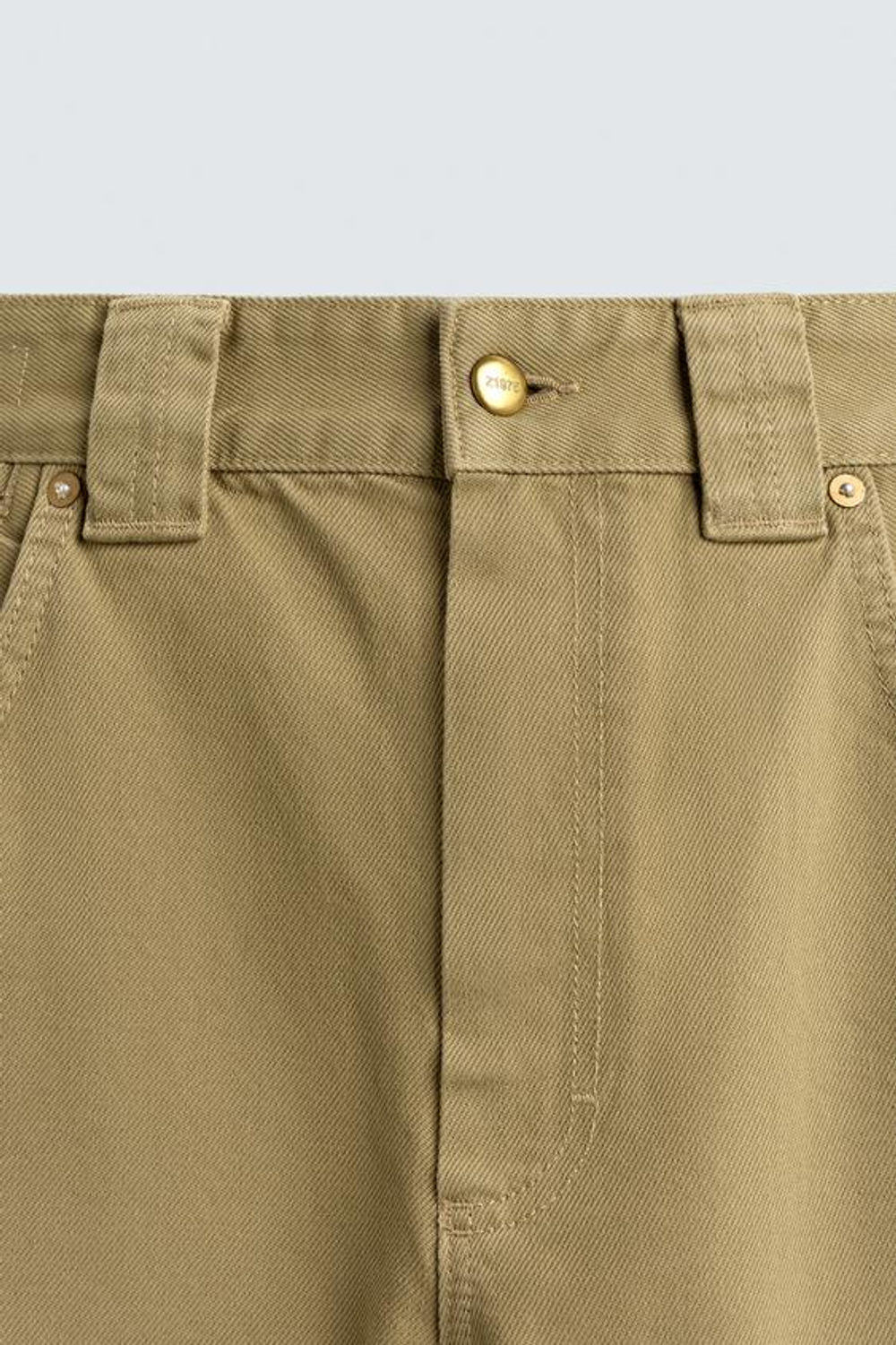 ZARA БРЮКИ КАРГО WIDE FIT, РЫЖЕВАТО-КОРИЧНЕВЫЙ