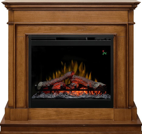 Каминокомплект Newport - Орех с очагом Symphony 26'' DF2624L-INT