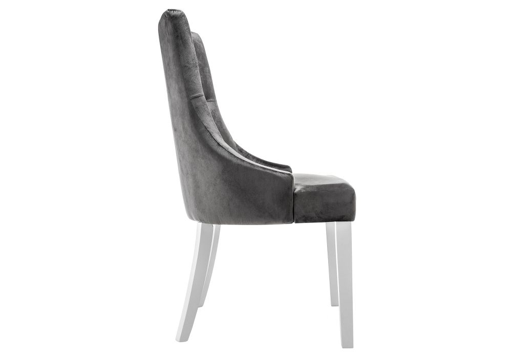 Стул Elegance white / fabric grey