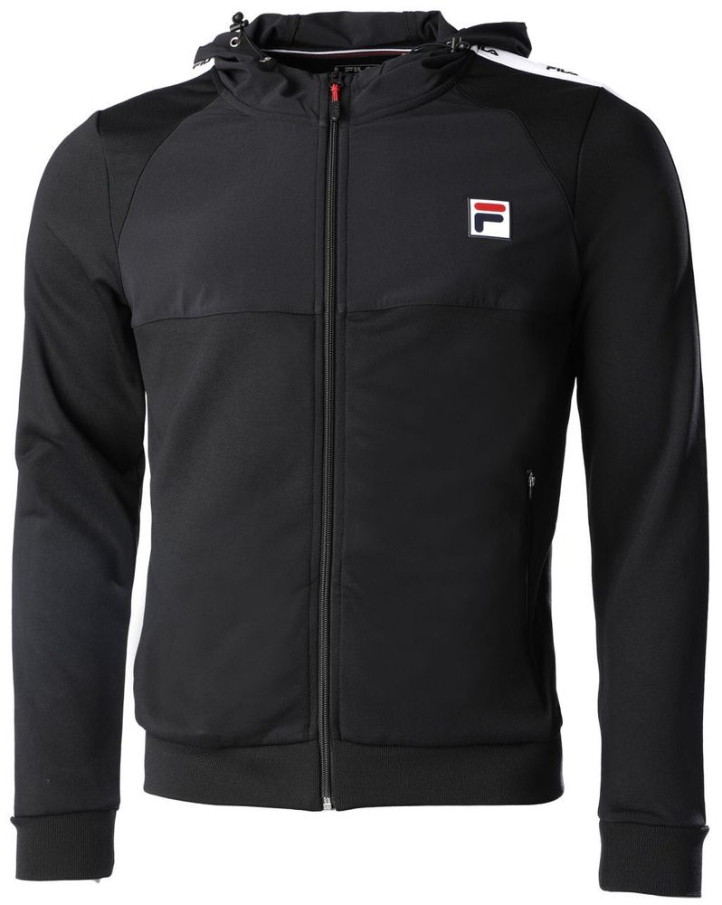 Мужская теннисная кофта Fila Coachjacket Freddie M - black