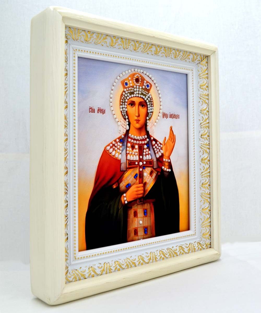 Икона Александры Римской ручной работы.