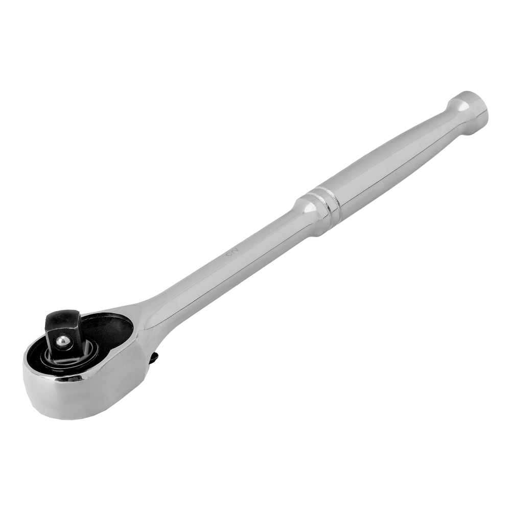 Ключ-трещотка 3/8", CrV, 120 зубьев, цельнометаллический, хром Gross