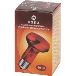 Инфракрасная лампа ЭРА ИКЗК 230-60 R63 Е27 для обогрева животных 60 Вт Е27