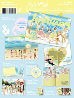 (ПРЕДЗАКАЗ) Альбом HEARTS2HEARTS - LEMON TANG 2nd Mini Album PHOTOBOOK 2 Version SET