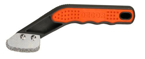 Нож для очистки межплит. швов двухкомп. ручка,  закруг лезвие PROFI  113-005