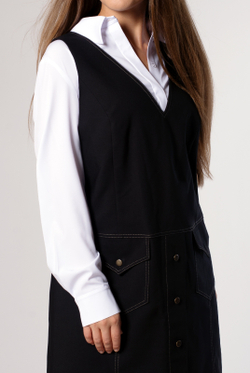 Сарафан женский 4005ВП, черный #429Ч084005ВП