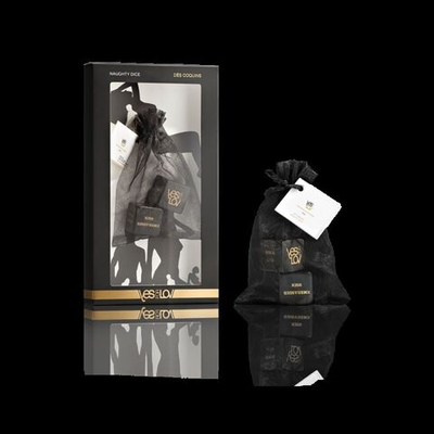 Черные игровые кубики для пар YESforLOV (Цвет: черный)