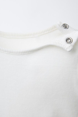 ZARA НАБОР ИЗ ДВУХ БОДИ В ТОНКИЙ РУБЧИК, ЦВЕТ МОРСКОЙ ВОЛНЫ