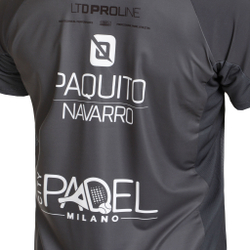 Мужское теннисное поло Bullpadel Oden Paquito Navarro T-Shirt Men - Black