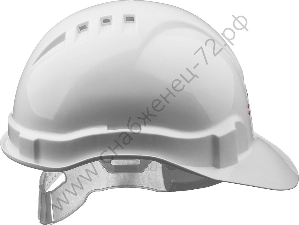 ЗУБР пластиковый амортизатор, реечный механизм, универсальное крепление для наушников и щитков, белая, защитная каска (11090-2)