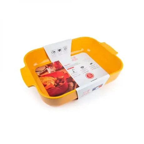 Форма для запекания прямоугольная Peugeot Saffron Yellow