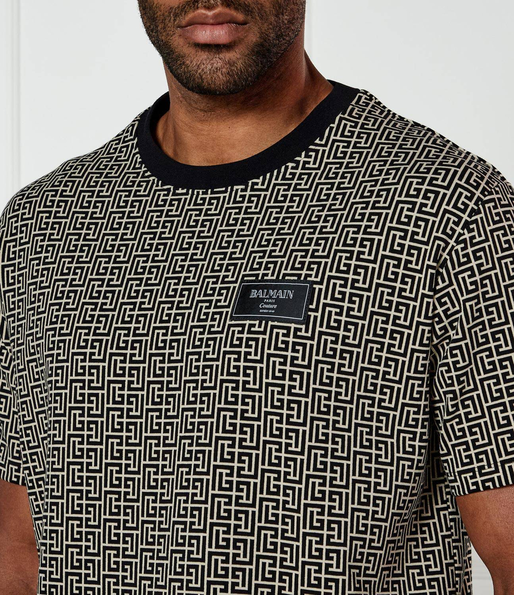 Футболка Labyrinth Balmain - черный(EH1EG010 BC90)