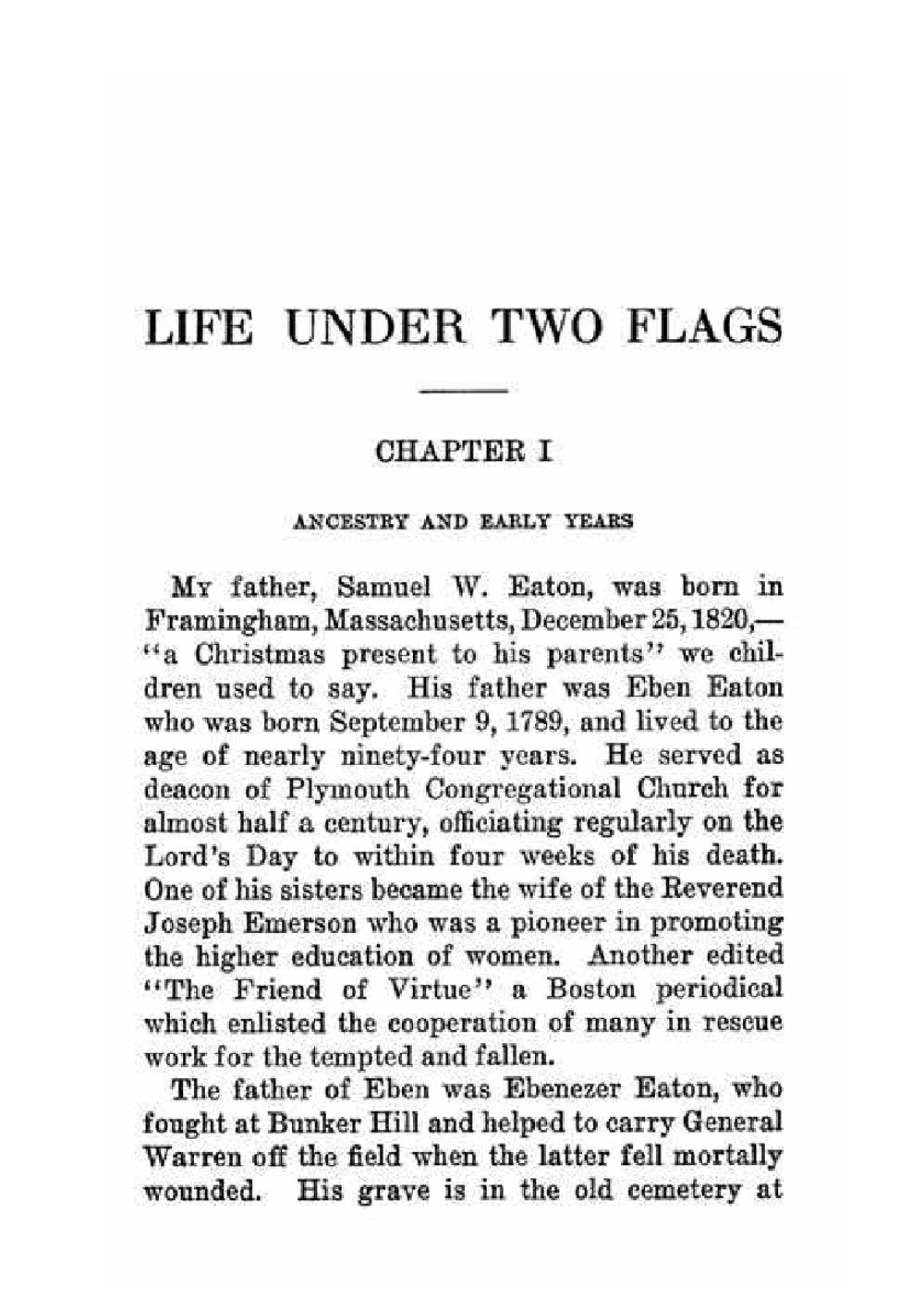 Life Under Two Flags | J.D. Eaton