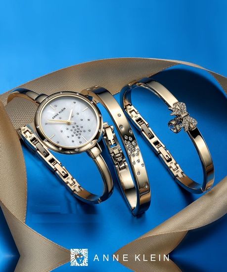 Женские часы Anne Klein AK/3274GBST (В наборе)