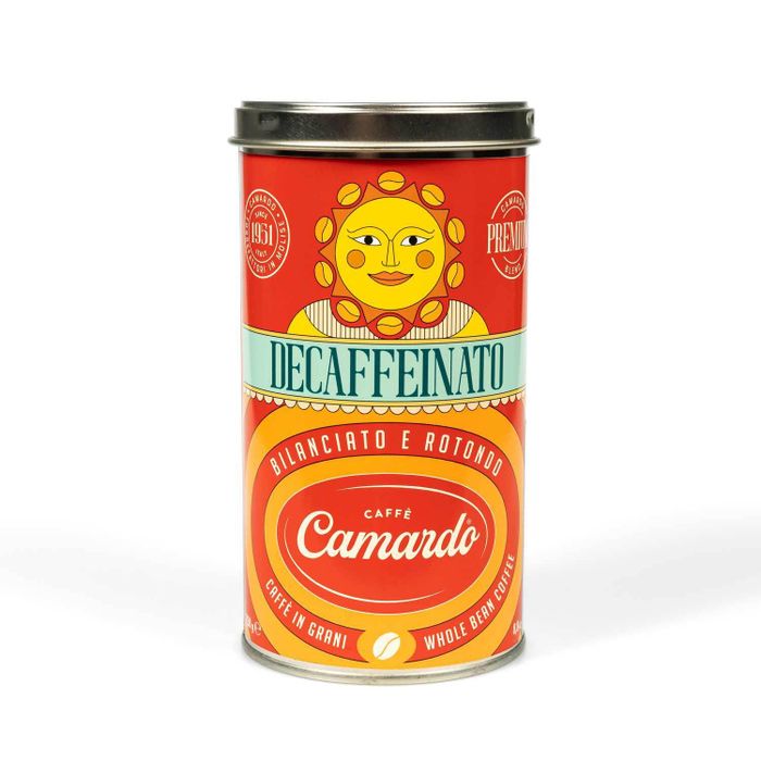 Кофе в зёрнах Camardo Premium DECAFFEINATO, 250г