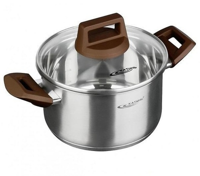 Кастрюля 4,4л нерж сталь ВЕНЕРА 22*135м КАТУНЬ