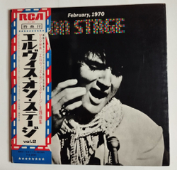 Винтажная виниловая пластинка LP Elvis Presley On Stage February, 1970 (Japan 1970) (Obi)
