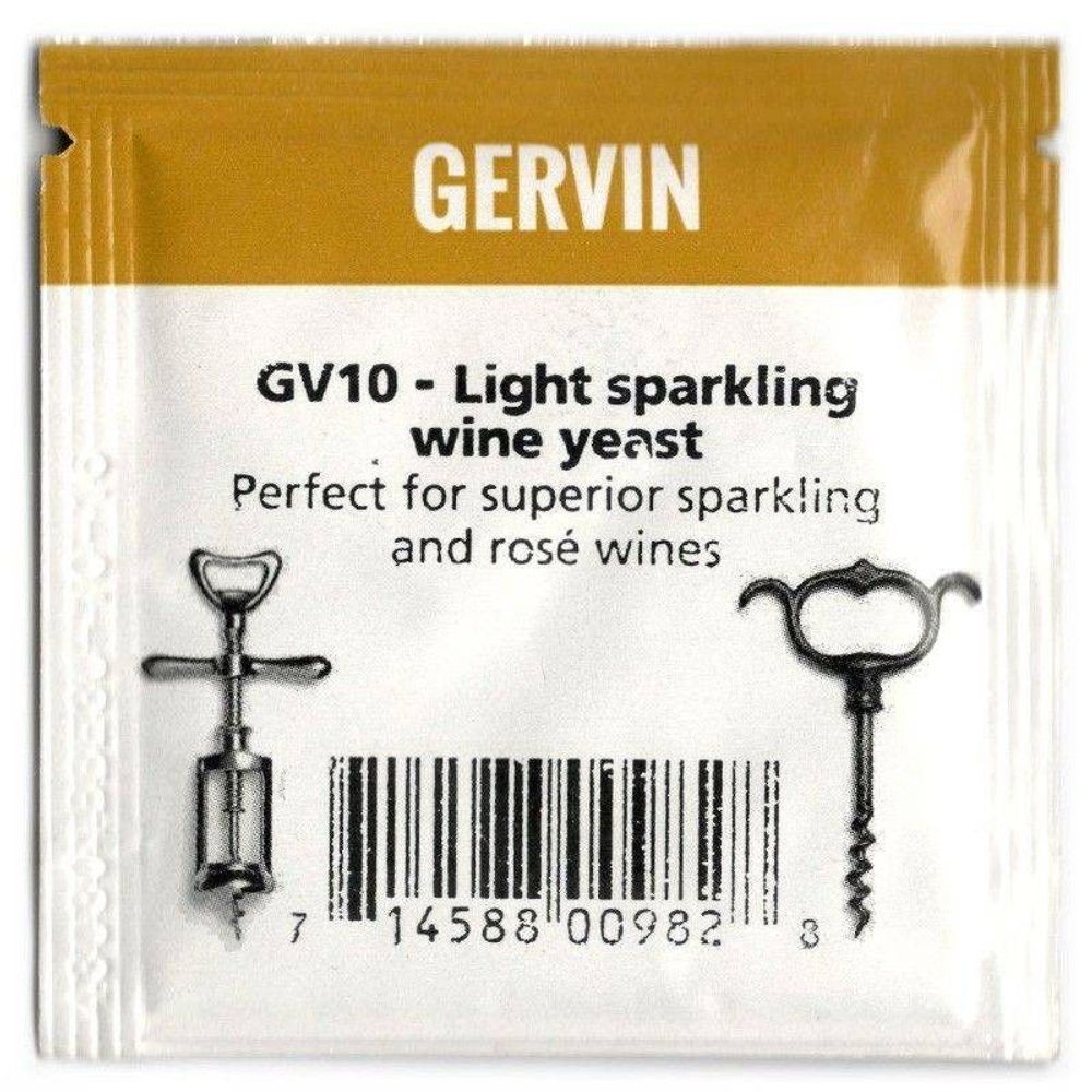 Винные дрожжи Gervin “Light Spark Wine GV10”, 5 г