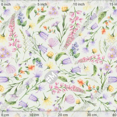 Цветочное поле на зеленом by li_r.art 192 DPI