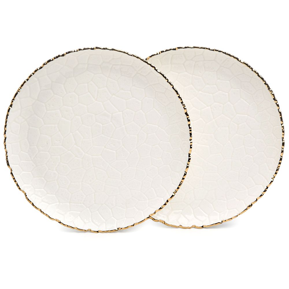 НАБОР ТАРЕЛОК ОБЕДЕННЫХ LEFARD "CHARM" 2 ШТ. 26*2,5 СМ (С ЗОЛОТОЙ ЛИНИЕЙ)