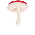 Фигура на спице «Гриб - Мухомор» 14 см, красный