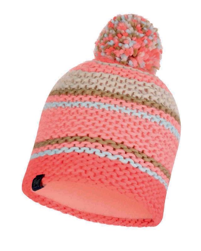 Шапка вязаная с флисом Buff Hat Knitted Polar Dorian Coral Pink Фото 1