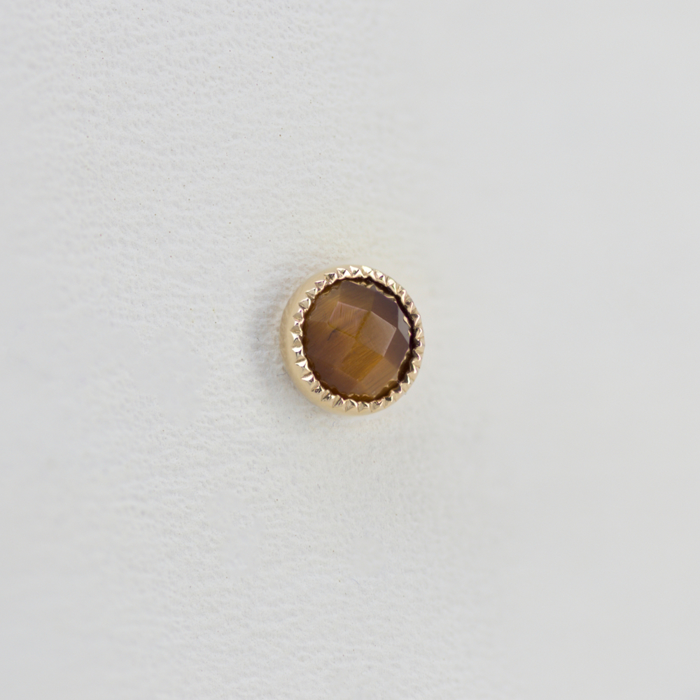 Grisant Cab tops with rose cut stone